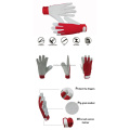 Pig Grain Leather Protective Gloves with Red Back